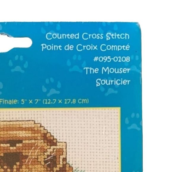Janlynn 095-0108 Counted Cross Stitch Kit The Mouser Souricier Cat Mouse 5 x 7 - Picture 5 of 6